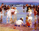 Edward Henry Potthast Famous Paintings - Happy Days